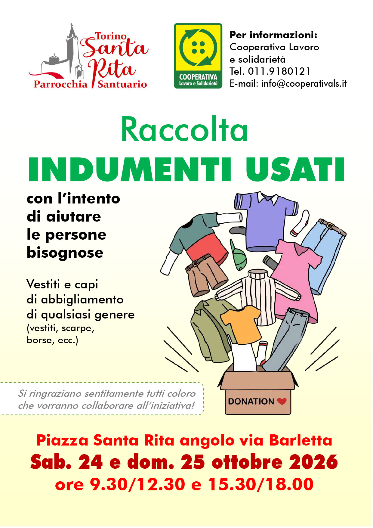 Raccolta indumenti usati